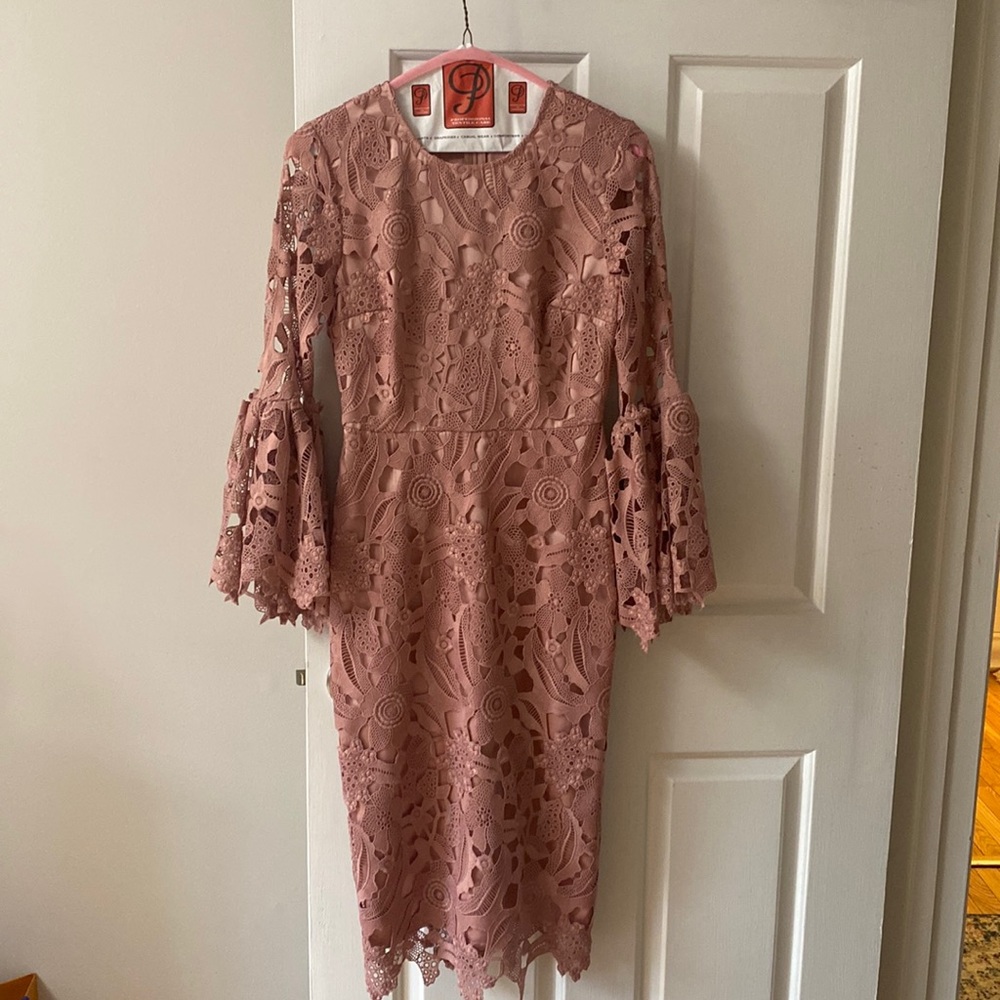 Rachel Parcell Mauve Lace Dress XS